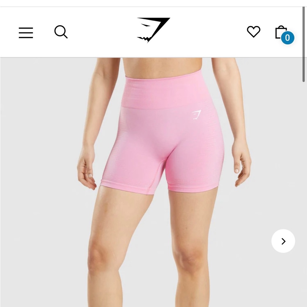 *NEVER WORN* Gymshark Vital Seamless 2.0 shorts in Sorbet Pink Mark size S